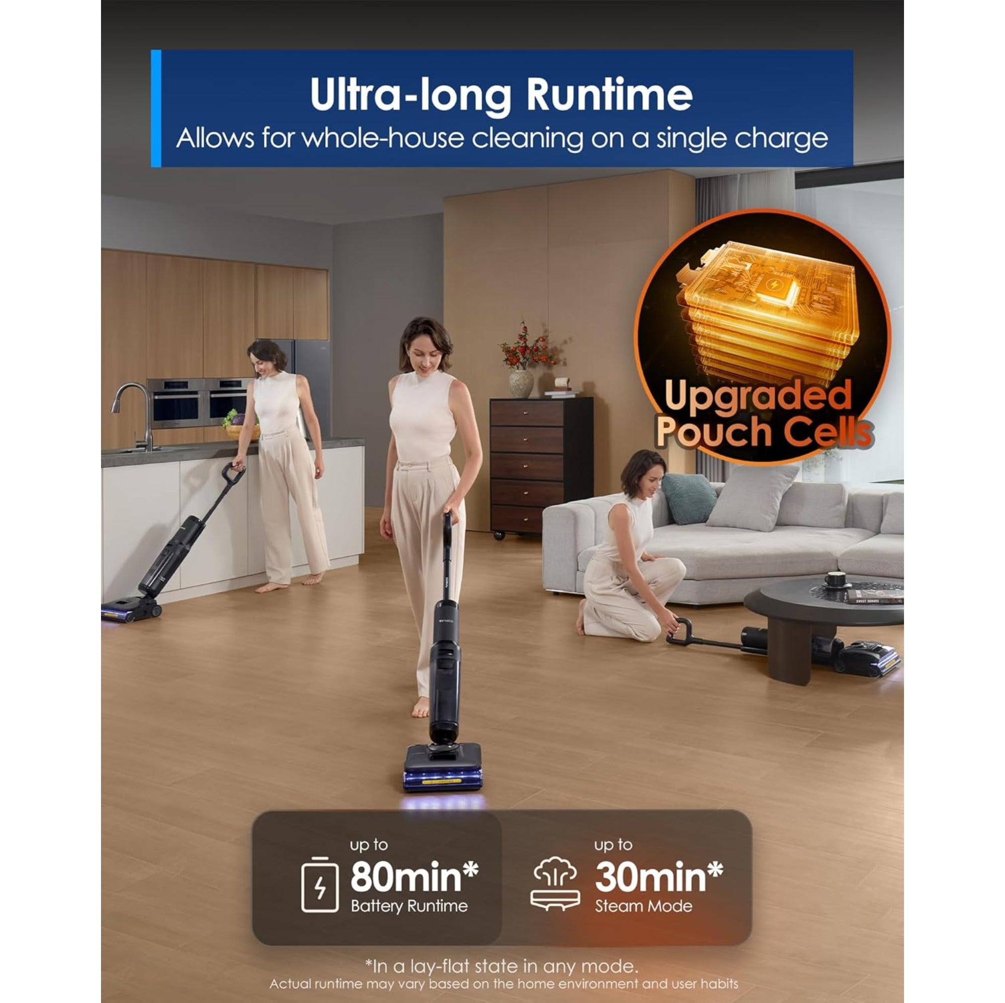 Tineco FLOOR ONE S7 Stretch Steam | Free GO MINI PET via Redemption