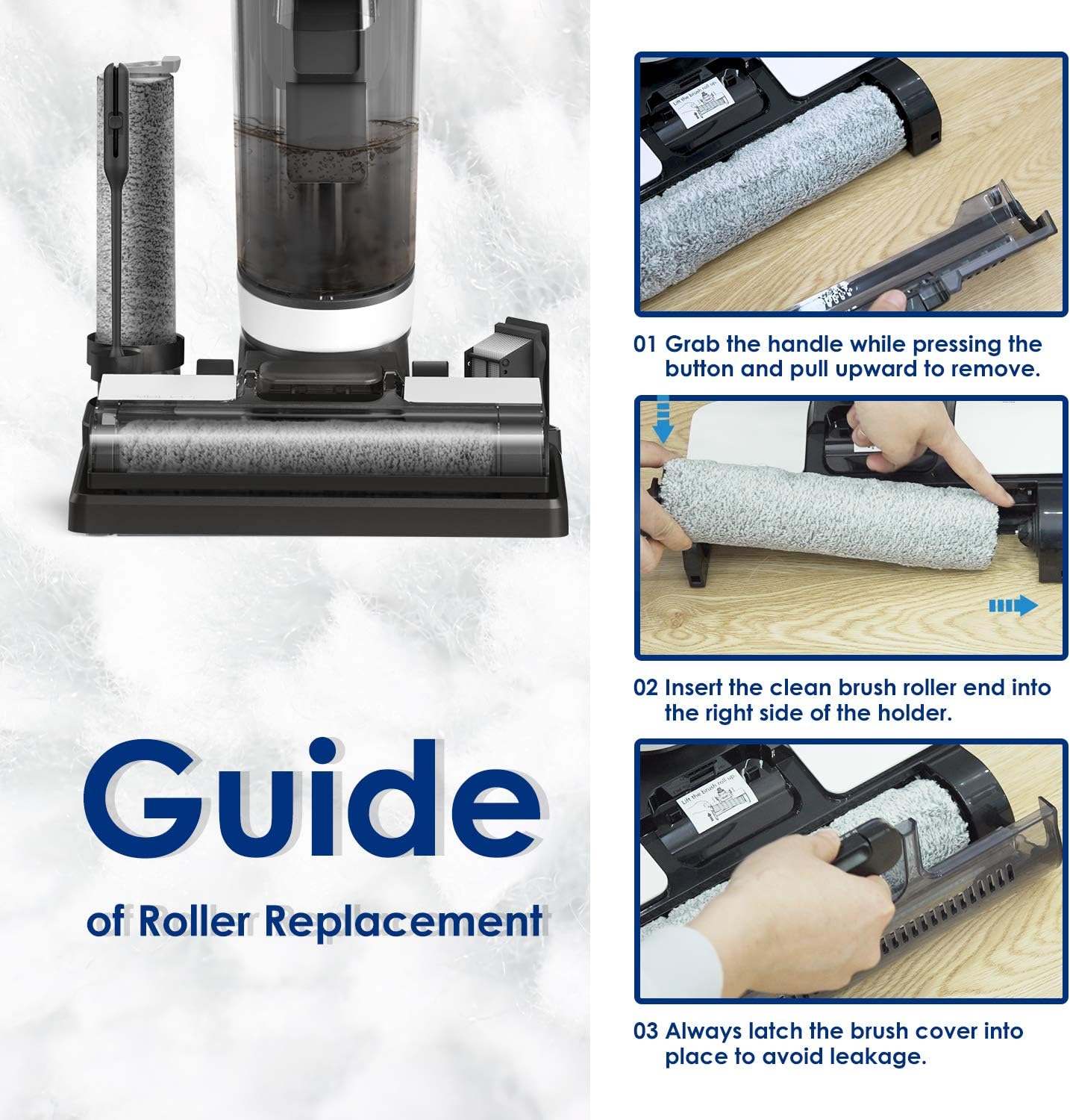 Tineco FLOOR ONE S3, iFLOOR 2, iFLOOR 3 Series Brush Roller